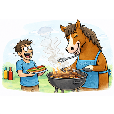 Horse-barbeque