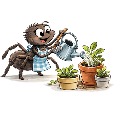 Spider-watering