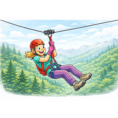 ziplining